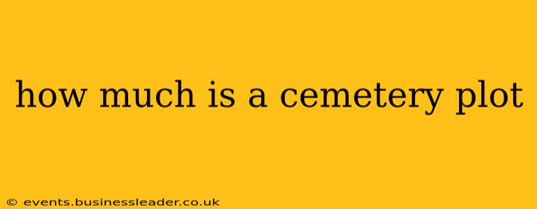 how much is a cemetery plot