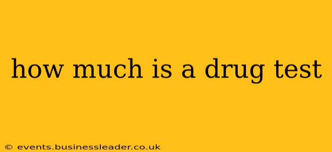 how much is a drug test