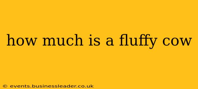 how much is a fluffy cow