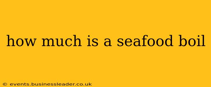 how much is a seafood boil