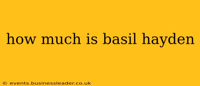 how much is basil hayden
