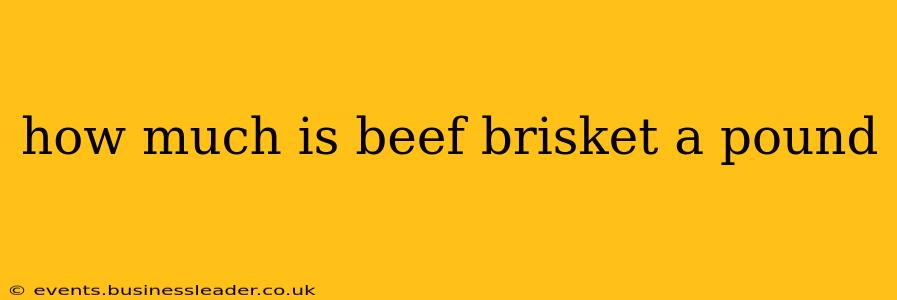 how much is beef brisket a pound