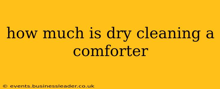 how much is dry cleaning a comforter