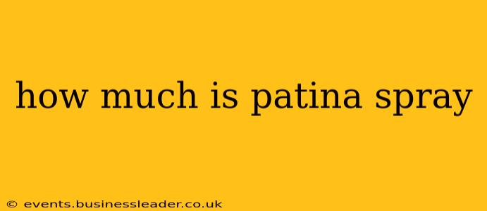 how much is patina spray