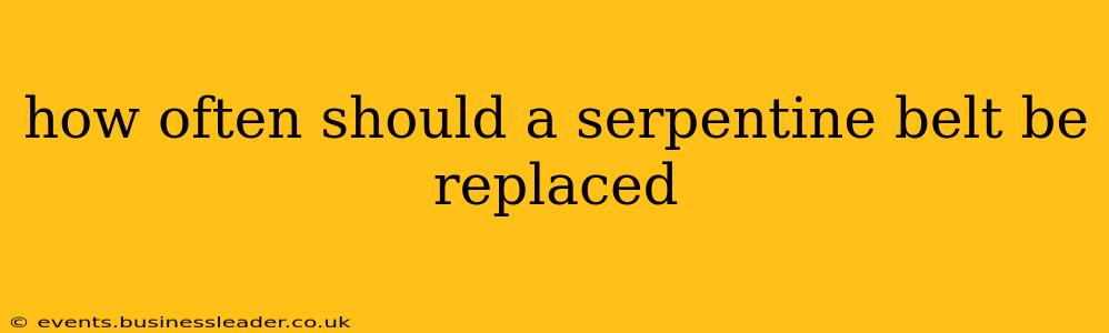 how often should a serpentine belt be replaced