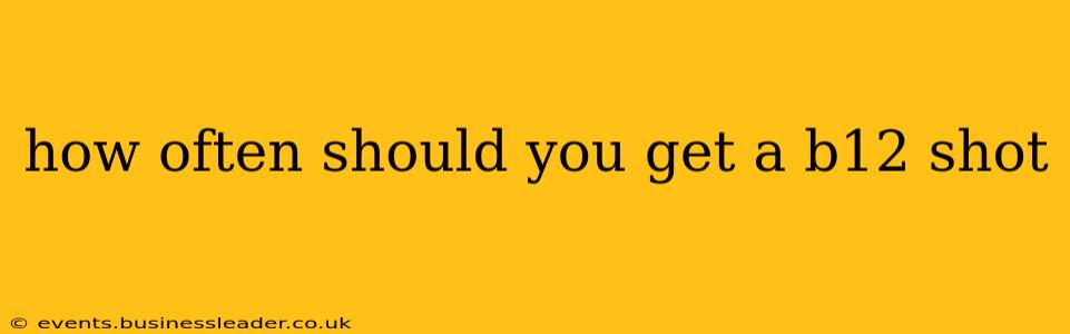 how often should you get a b12 shot