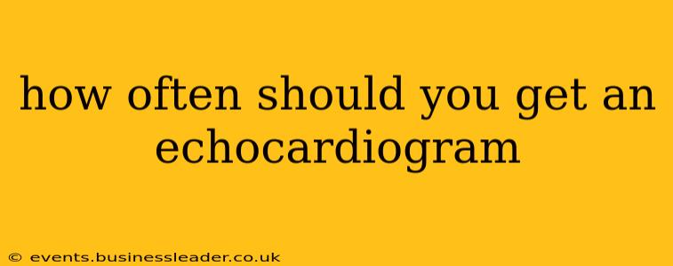 how often should you get an echocardiogram
