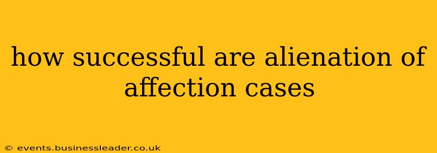 how successful are alienation of affection cases