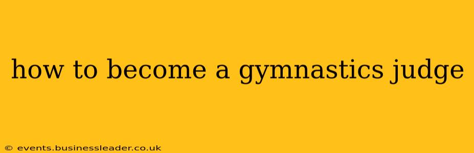 how to become a gymnastics judge