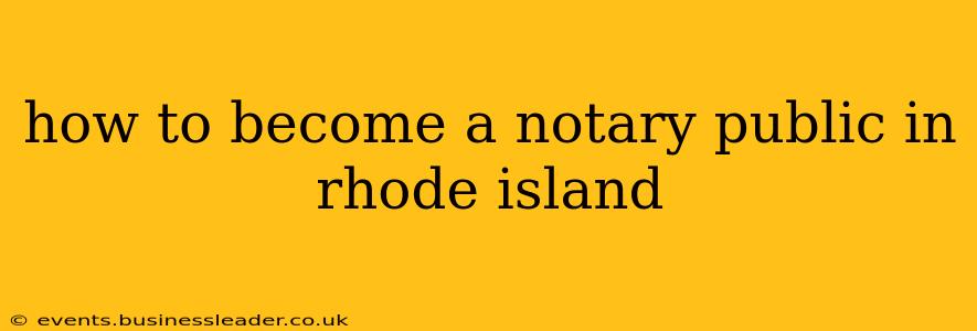 how to become a notary public in rhode island