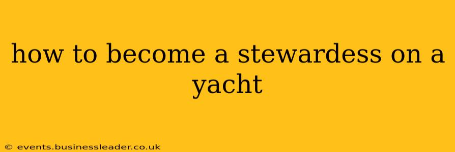 how to become a stewardess on a yacht