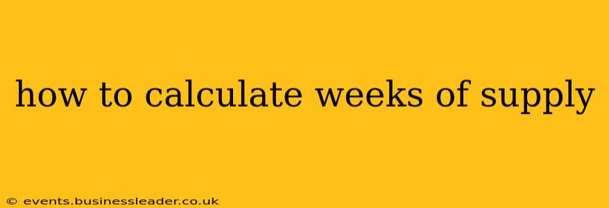 how to calculate weeks of supply