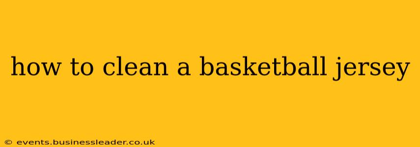how to clean a basketball jersey