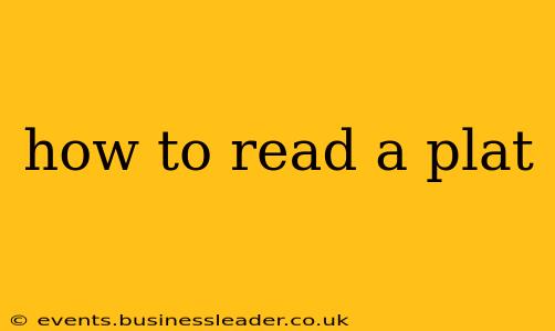 how to read a plat