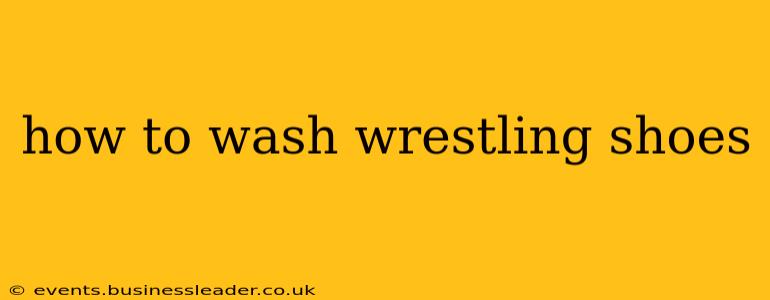 how to wash wrestling shoes
