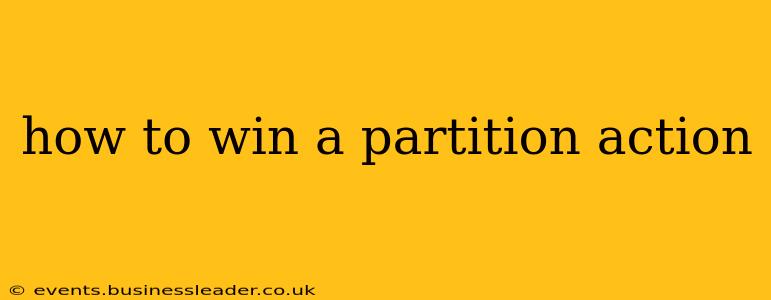 how to win a partition action
