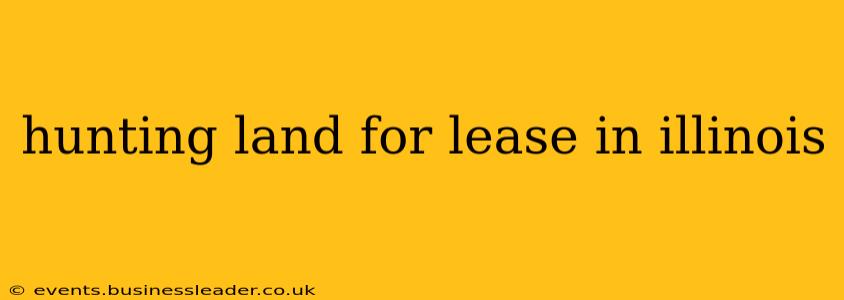 hunting land for lease in illinois