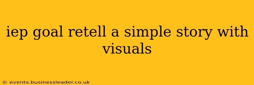 iep goal retell a simple story with visuals