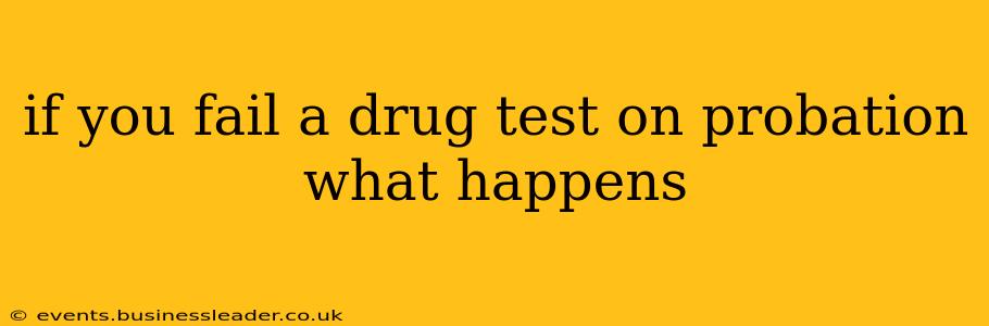 if you fail a drug test on probation what happens