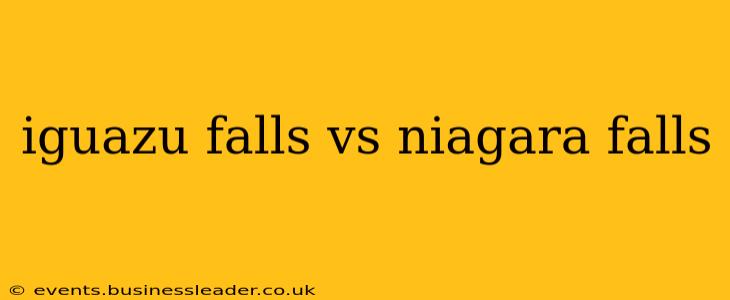 iguazu falls vs niagara falls