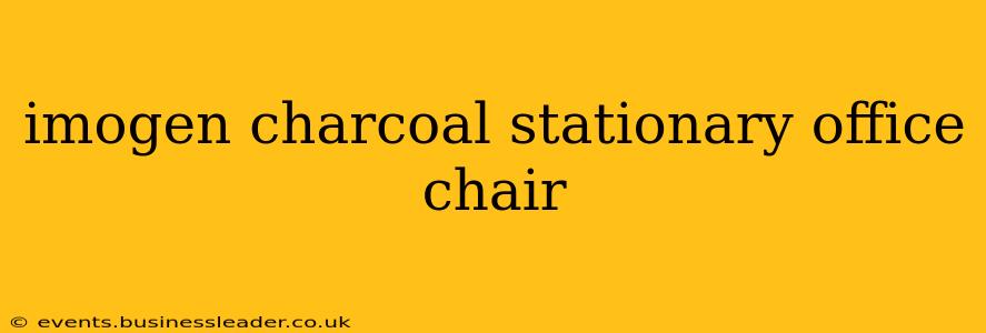 imogen charcoal stationary office chair