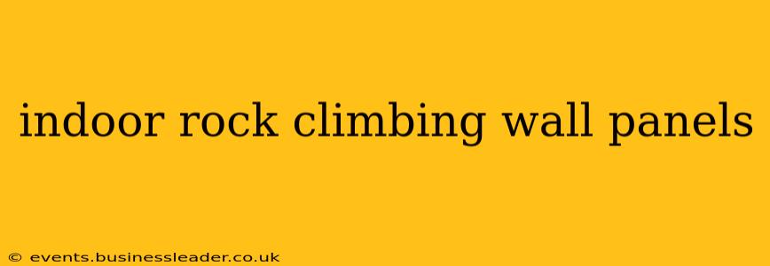 indoor rock climbing wall panels