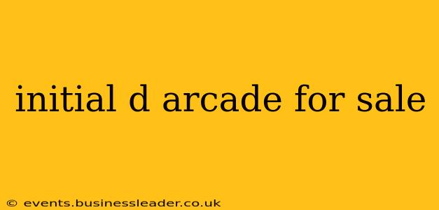 initial d arcade for sale