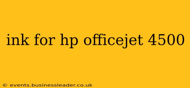 ink for hp officejet 4500