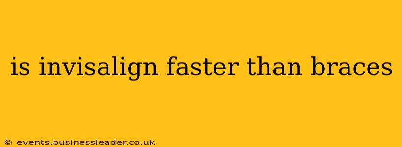 is invisalign faster than braces