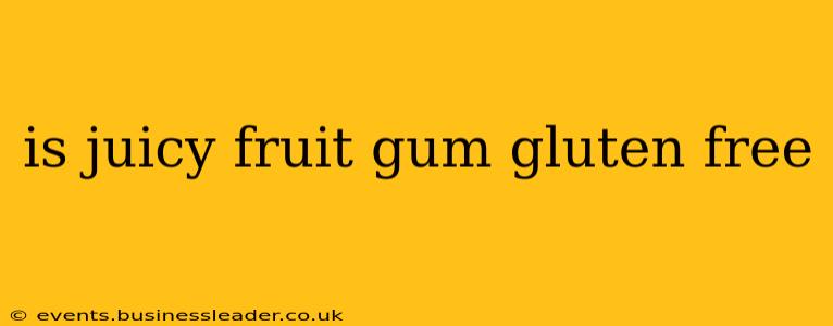 is juicy fruit gum gluten free