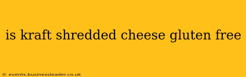 is kraft shredded cheese gluten free