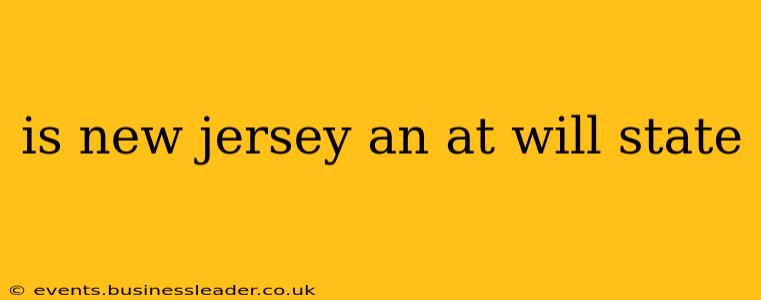 is new jersey an at will state