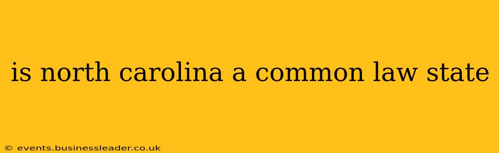 is north carolina a common law state