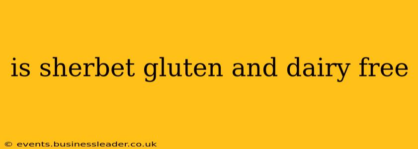 is sherbet gluten and dairy free