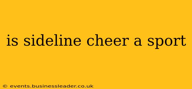 is sideline cheer a sport
