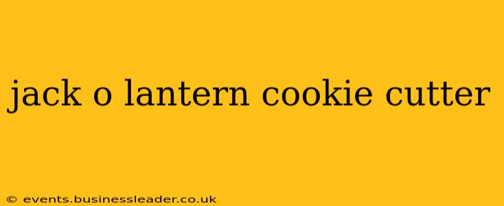 jack o lantern cookie cutter