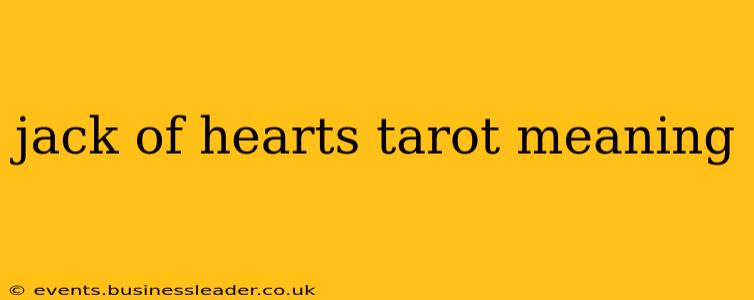 jack of hearts tarot meaning