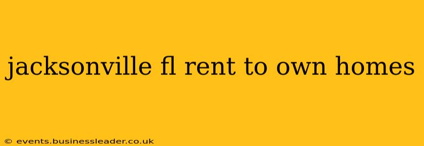 jacksonville fl rent to own homes