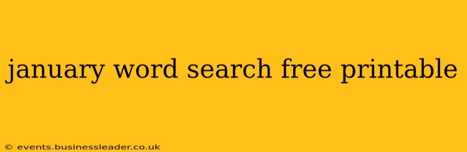 january word search free printable