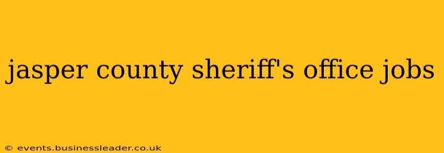 jasper county sheriff's office jobs