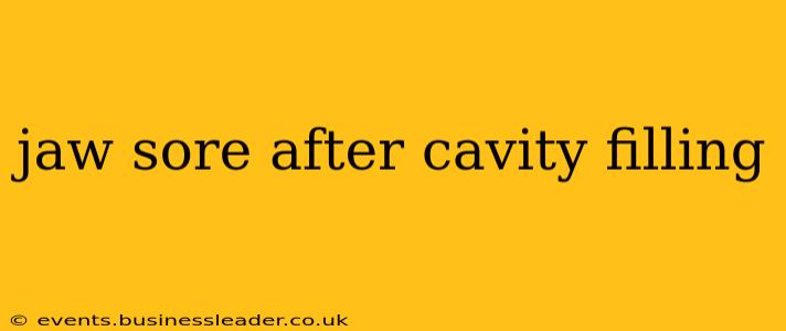 jaw sore after cavity filling