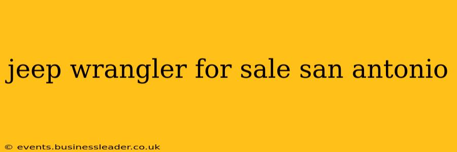 jeep wrangler for sale san antonio