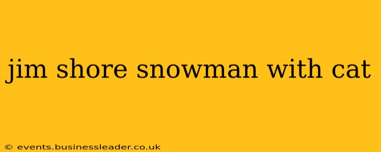 jim shore snowman with cat