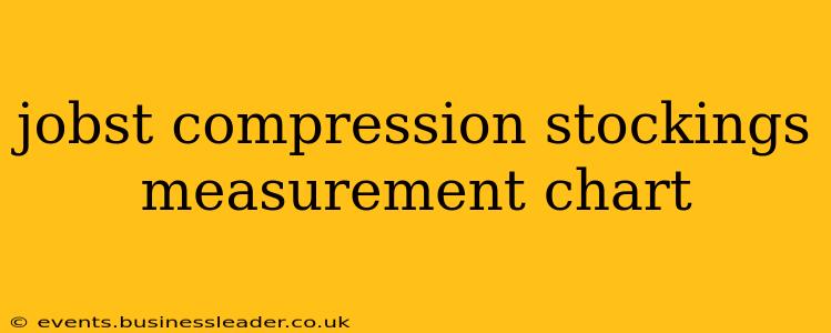jobst compression stockings measurement chart