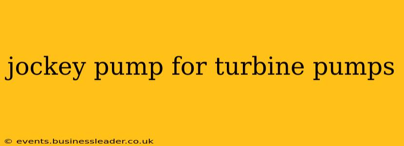 jockey pump for turbine pumps