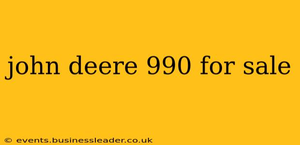 john deere 990 for sale