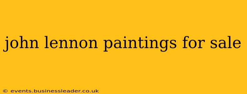 john lennon paintings for sale