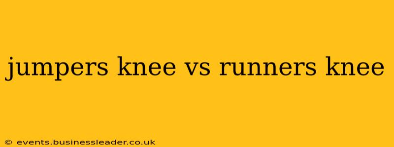 jumpers knee vs runners knee