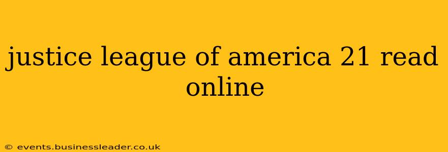 justice league of america 21 read online