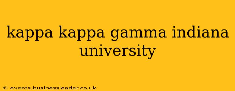 kappa kappa gamma indiana university